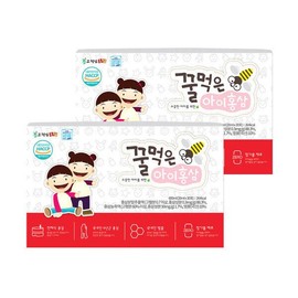 Gocheolnam Hong Sam 1+1 어린이 전체식홍삼 꿀먹은아이홍삼 20ml x 30포 1+1 Children's Whole Ginseng Honeyed Red Ginseng 20ml x 30 Pouches