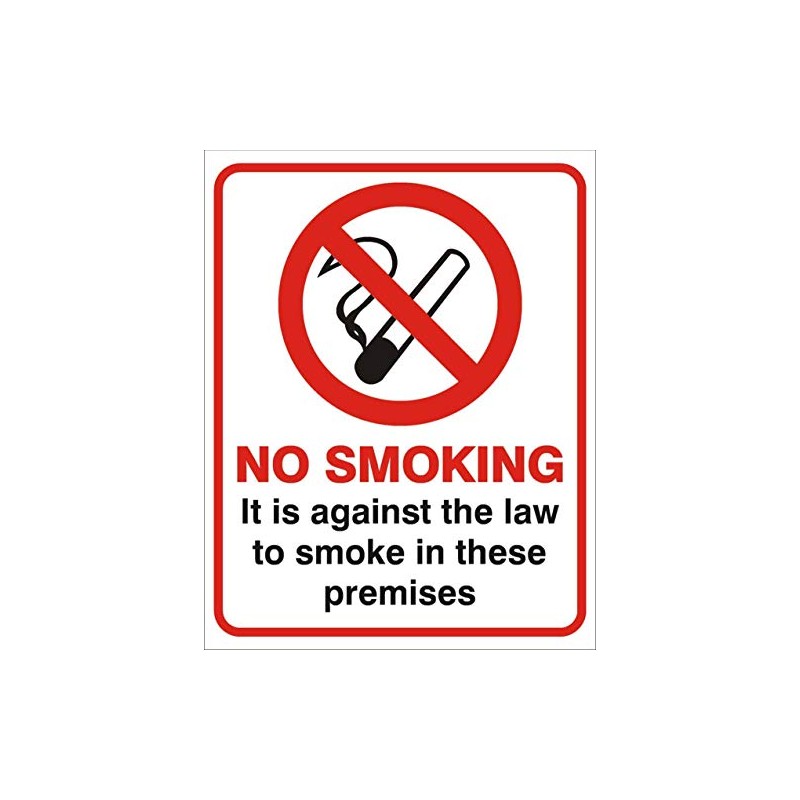 No Smoking Sign Sticker - It is illegal to smoke
