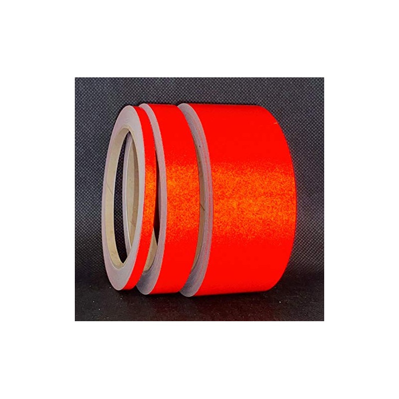 siviwonder Decorative Strips Red Reflective Reflective Sticker 15 mm Length