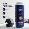 Nivea for Men Sport 3-in-1 Body Wash, 16.9 Fluid Ounce(2