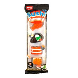 Amos 1 Pack Sushi Shaped Gummy Candy 1.41 oz Novelty Snack Gift Chewy Gummies