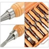 12-Piece Wood Lathe Chisel Set,HSS Blades 3-3/4" Cutting Edge,Ergonomics Design