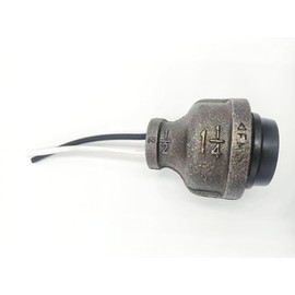 Generic Iron Pipe Lamp Socket That fits 1/2-1-1/4 inch Iron Pipe (NPT), transparent