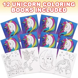 ArtCreativity Unicorn Coloring Books for Kids, Set of 12, 5 x 7 Inch Small Color Booklets, Fun Treat Prizes, Favor Bag Fillers, Birthday Party Supplies, Art Gifts for Boys and Girls