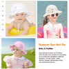 Baby Girl Wide Brim Bucket Hats with UPF 50+ Outdoor