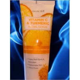 SKIN 2.0 Vitmin C & Turmeric Facial Scrub Brightens & Clarif 6.76 fl oz (SEALED)