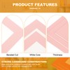 sourcing map 5 x 7 Cardboard Picture Frame, 6pcs Pink