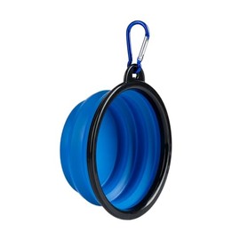 Fancy Pets Plato Plegable para Viaje Tamaño Chico para Perro y/o Gato, Varios Colores