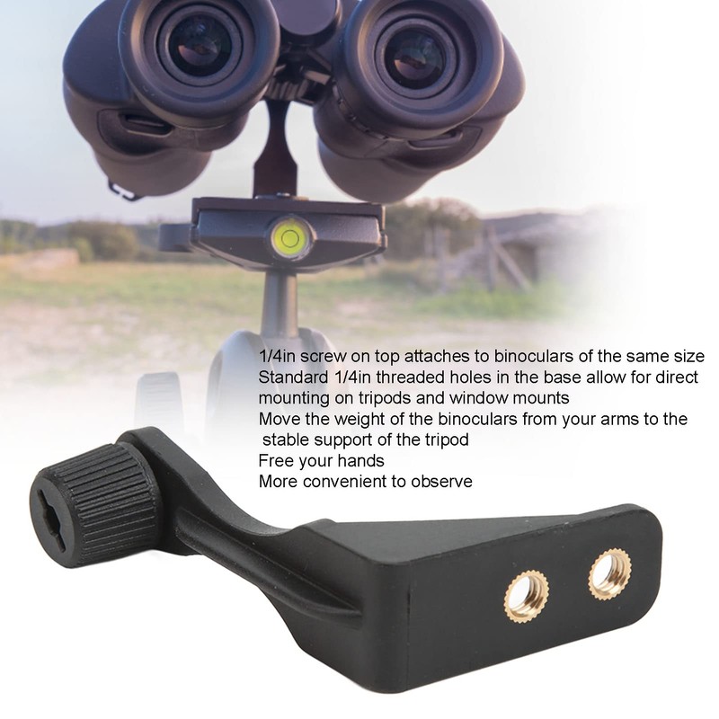 5P0008S L Type Plastic Tripod Mounting Adapter for Binoculars, Binocular