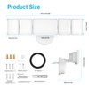 Olafus 100W Flood Light Outdoor 2 Pack, Switch Controlled 10000LM,