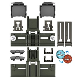 (12 Packs) Upgraded W10350375 Dishwasher Parts for Whirlpool Dishwasher Top Rack Parts WDT730PAHZ0 Upper Rack Parts With W10195372 W10195372 Dishwasher Adjuster Housing,For Kenmore Dishwasher Parts