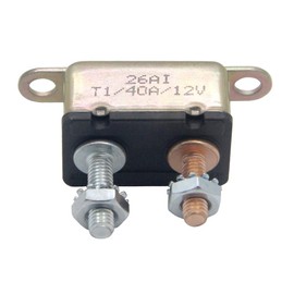 RKURCK 12V 40A Auto Stud Bolt Circuit Breaker Automatic Reset Fuse 40 Amp
