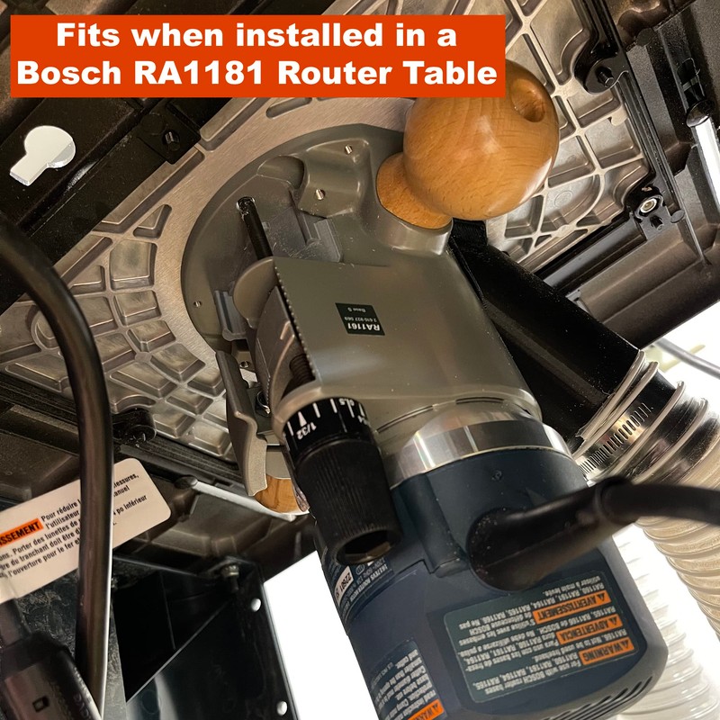 DigitalContrast Dust Port, fits Bosch 1617EVS Fixed Base RA1161 Router,