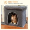 PEQULTI Cat Tree Cat Tower with Sisal-Covered Scratching Posts and