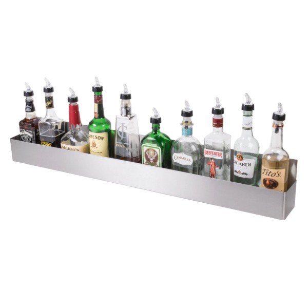 Regency 42" Stainless Steel Single Tier Commercial Bar Speed Rail