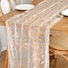 LOMOHOO 2 x Silver Table Runners, 70 x 300 cm