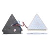 HEHEMM 2x Universal Triangle Warning Light Waterproof LED Signal Lamp