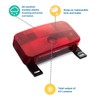 Lumitronics Red Surface Mount Light, License Bracket and License Light,