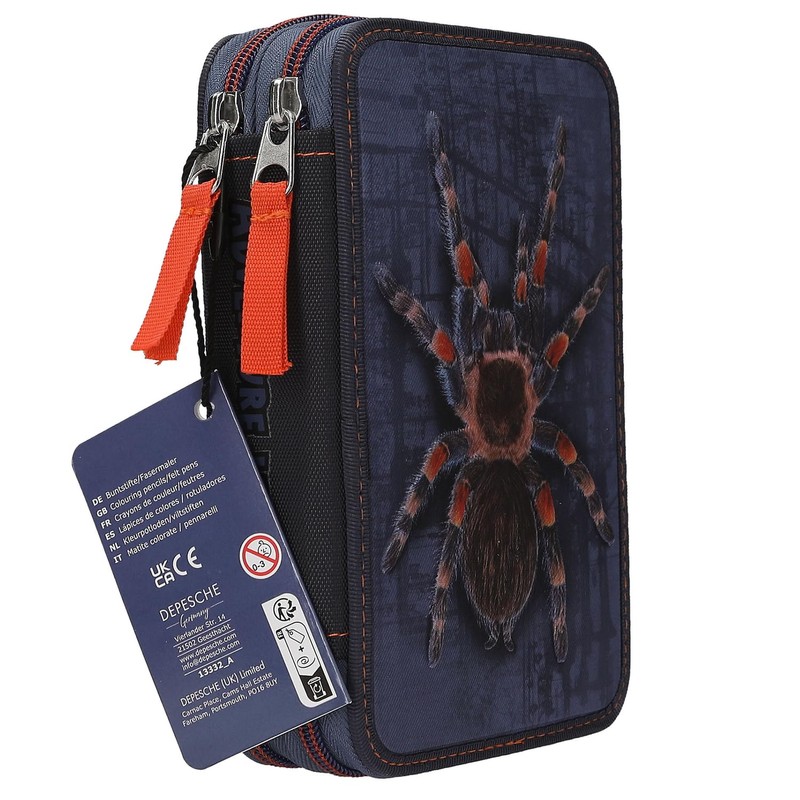 Depesche 13332 Adventure World Filled 2-Compartment Pencil Case in Dark