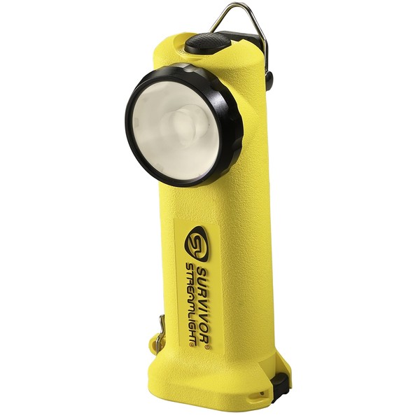Streamlight 90541 Survivor LED Right Angle Flashlight, 6-3/4-Inch, Yellow - 175 Lumens
