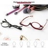 JM 2 Pairs Makeup Reading Glasses Magnifying Flip Down Cosmetic