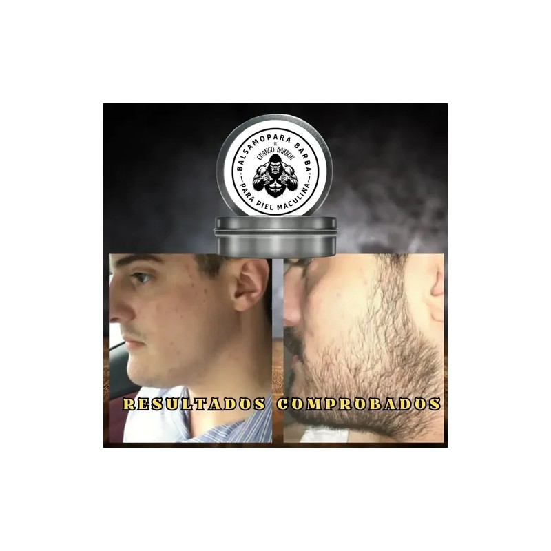 Bálsamo Potente Crecimiento Para Barba Con Bergamota Biotina