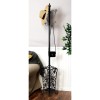 Studio 350 Black Metal Vintage Style Coat Rack with Scroll