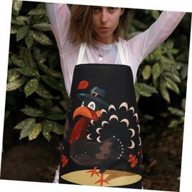 FELTECHELECTR 1pc Thanksgiving Design Oil Apron Neck Strap for Bbq Grilling and Home Cooking Unique Kitchen Supply for Family and Friends