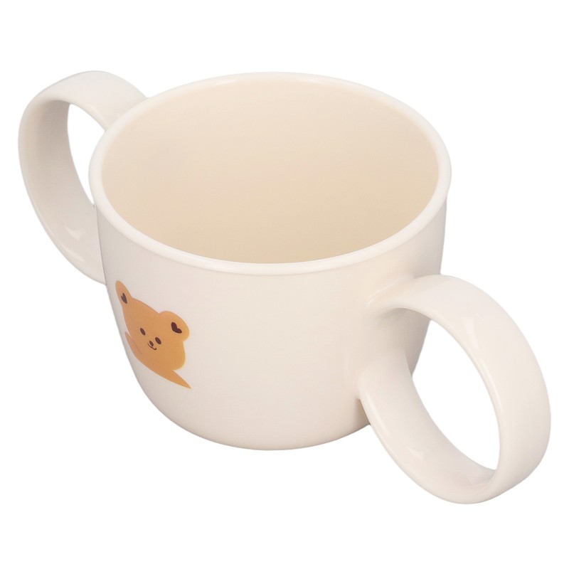 Baby Learning Drinking Cup 200mL Cartoon Animal Print Silicone Training