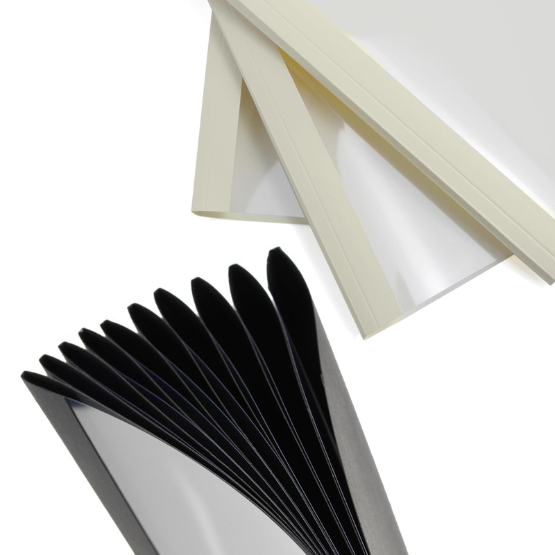 RAYSON Thermal Binding Covers, 25 Sheets, 3 mm, A4, Black