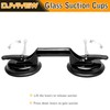 Heavy Duty Suction Cups - Aluminum Vacuum Handle Glass &
