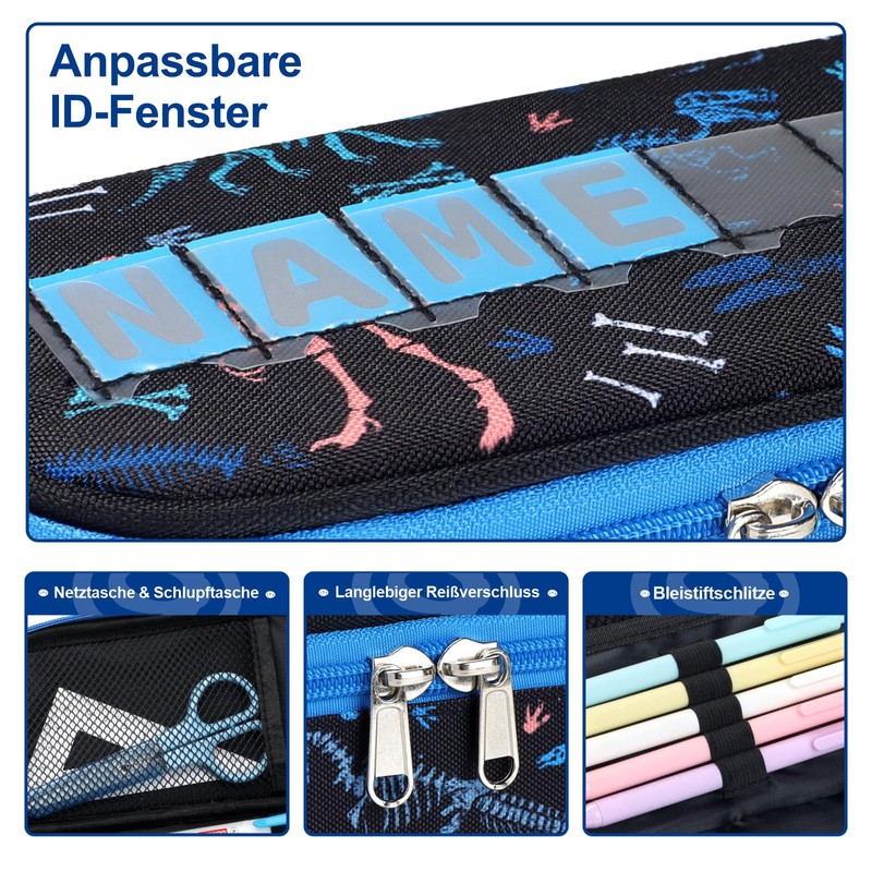 Bagseri Federmäppchen Mädchen Pencil Case - Große Kapazität Mäppchen mit
