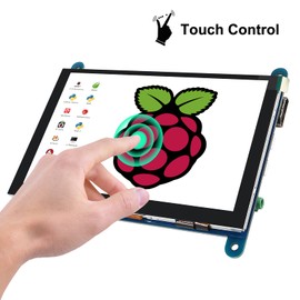 DORHEA 5 inch Raspberry Pi Display Module 5” Touch Screen 800x480 Pixel Touch Screen HDMI Display for Raspberry Pi 4 3 2 Model B RPi 1 B B+ A A+