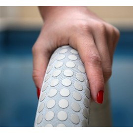 Helba Pool Handrail Covers - 10 Feet Neoprene Zippered Pool Handle Covers, Slip Resistant Hand Grip Rails for Inground Pool Entry, Railing Sleeves for UV Radiation Protection & Fading