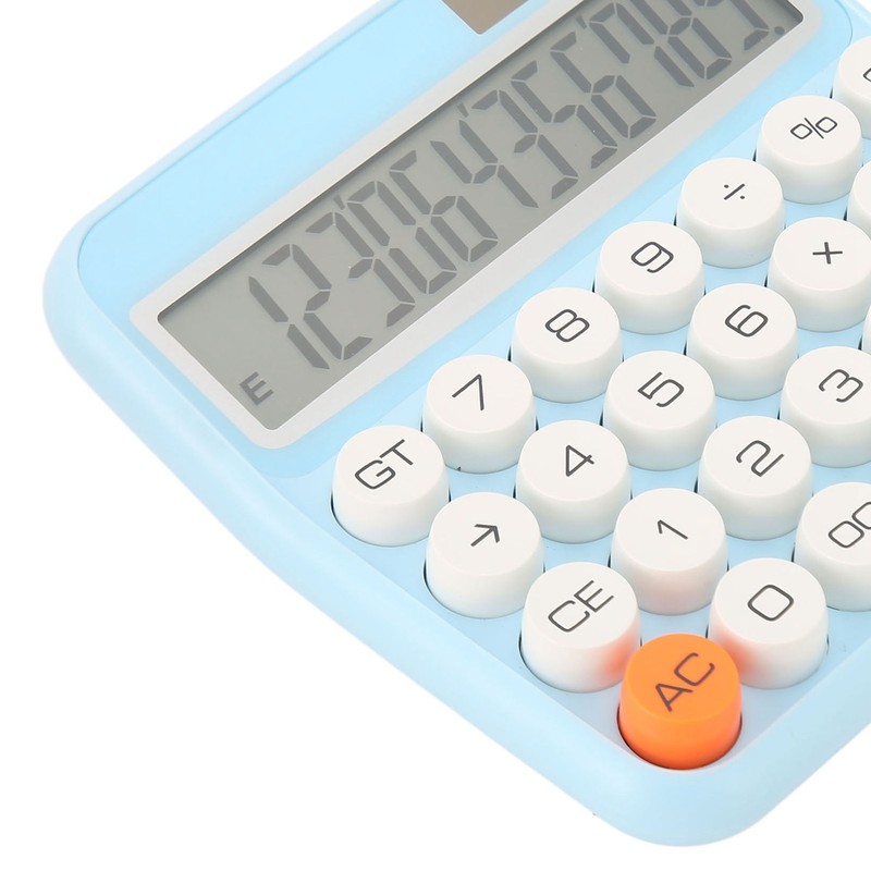 12 Digits Desktop Calculator with Large LCD Display Dual Power