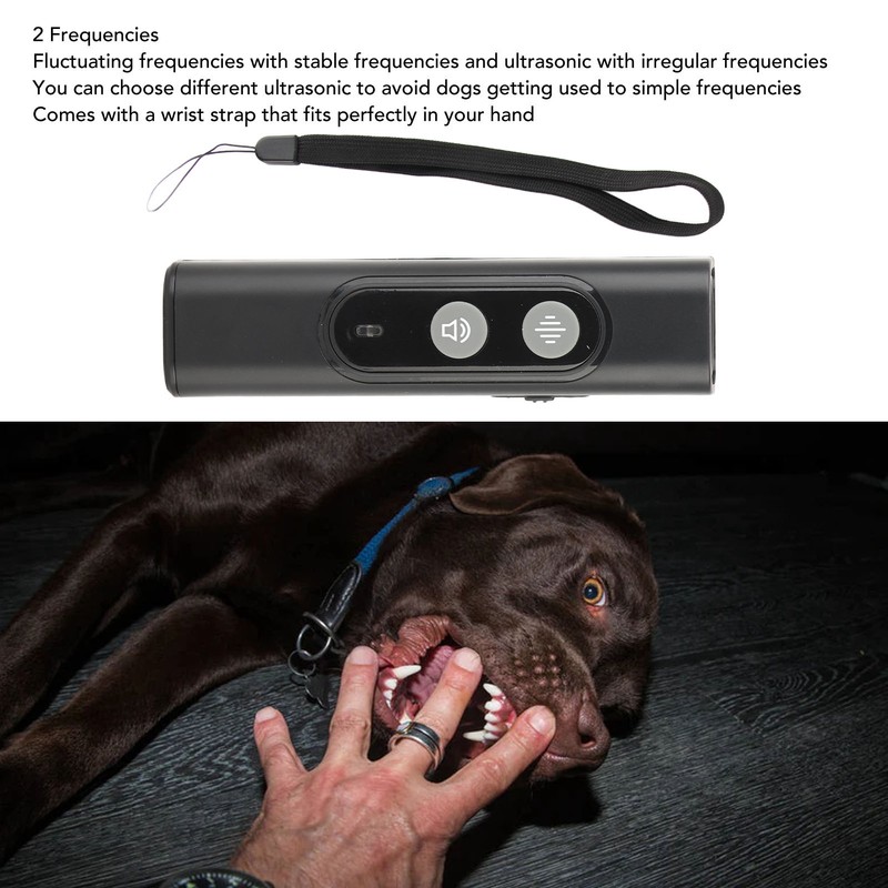 Dog Barking Deterrent Ultrasonic Rechargeable 2 Frequency Handheld Bark Control
