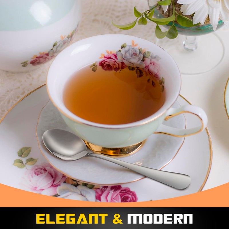 RayPard Tea Spoons (15 cm, 5.9 inches) Set of 36,