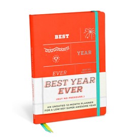 Knock Knock Best Year Ever Large Hardcover Planner: Undated 12-Month Planner