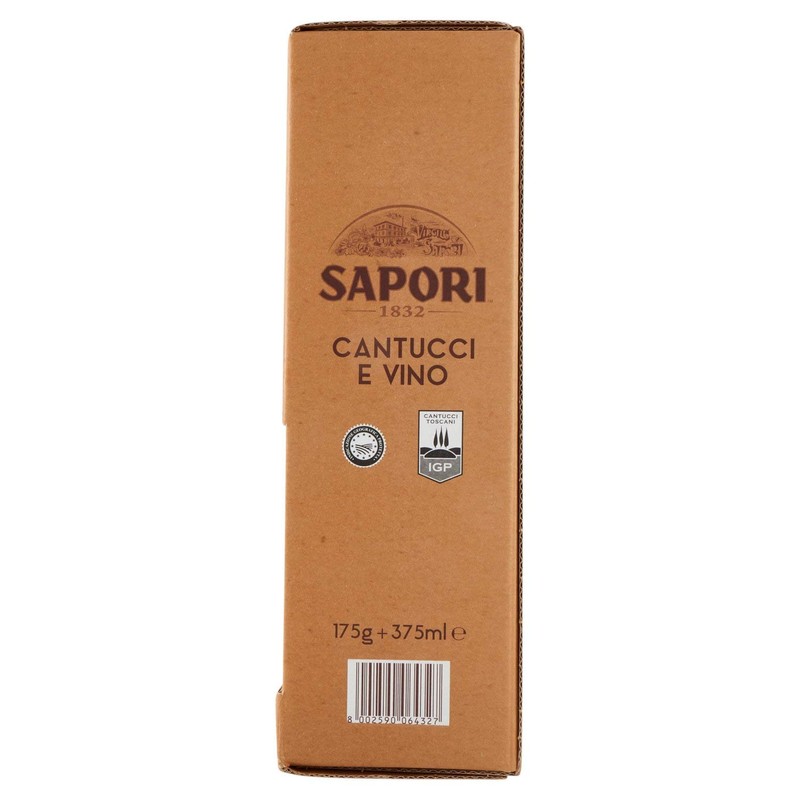 Sapori Confezione Cantucci e Vino, 1 Confezione