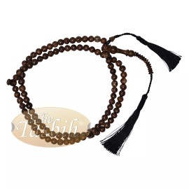 New Beautiful 8mm Exotic Sugar Palm Wood Tasbih Prayer Beads with Black Tassel