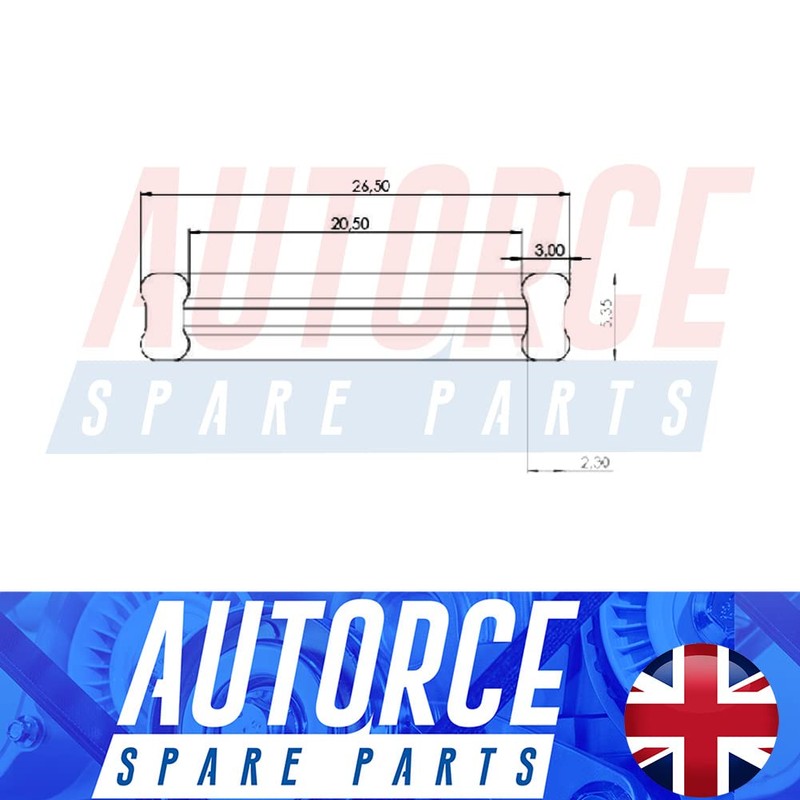 Water Pipe Gasket O-Ring 20.5mm X 5.5mm For VW CC