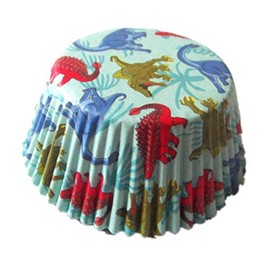 Dinosaur birthday Paper Muffin Cupcake Liners case Baking Cups 100 pcs,Standard Size 2x1.25inch (dinosaur)