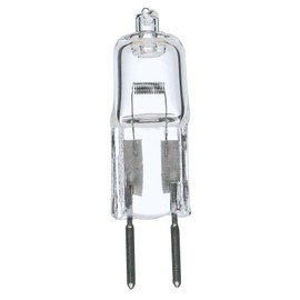 Satco S3160 35 Watt 595 Lumens T4 Halogen GY6.35 Base 12 Volt Clear Light Bulb, Dimmable