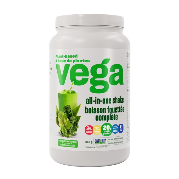 Vega All-In-One Unsweetened Natural Plant-Based Shake 860 g