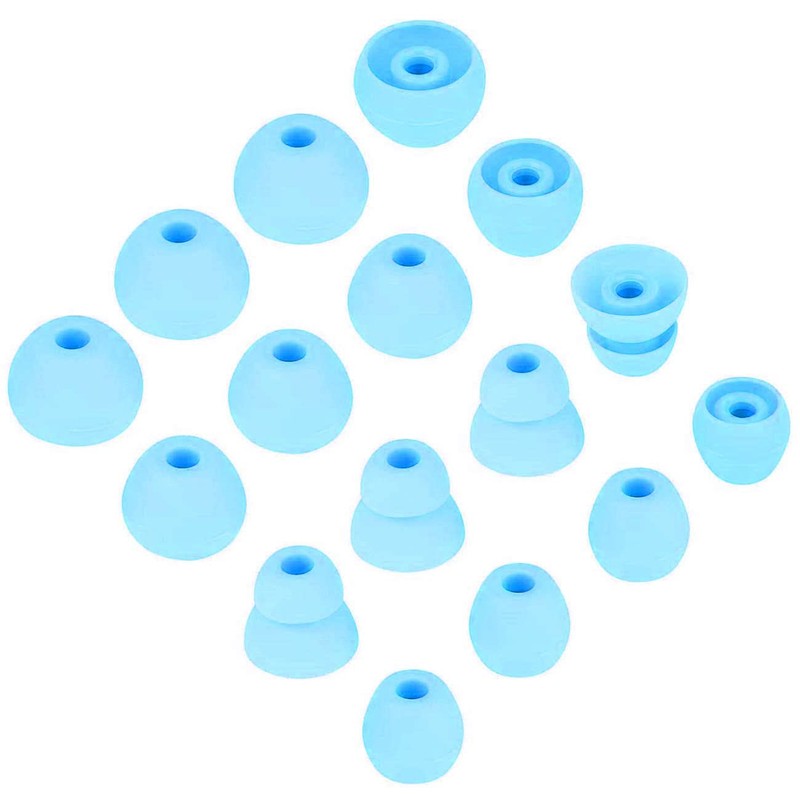 Blue Ear Tips Replacement for Beats Flex Earbuds, JNSA 8