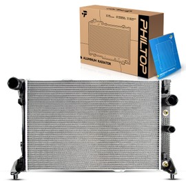 PHILTOP Aluminum Replacement Radiator for 2008-2012 C300, 2010-2012 GLK350, 2008-2012 C350, 2012-2015 SLK250 1.8T CU13213
