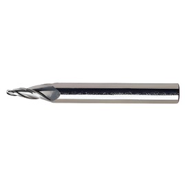YG-1 88564TC Carbide Ball Nose End Mill, 3 Flute, Taper, TiCN Coated Finish, 3" Length
