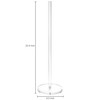 MyGift 20-Inch Clear Acrylic Toilet Paper Holder, Spare Roll Storage