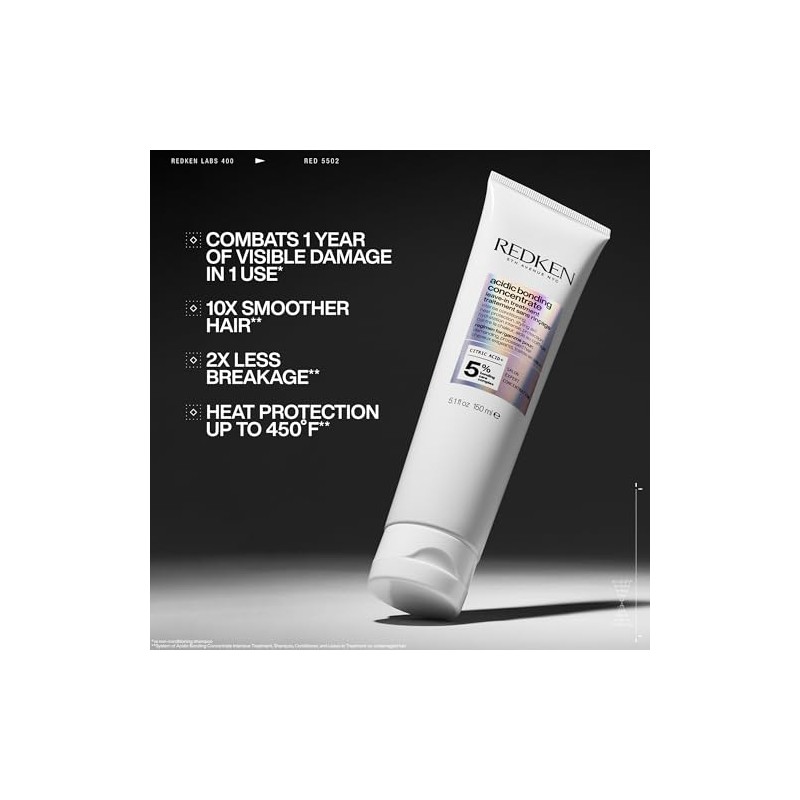 Redken Acidic Bonding Concentrate Tratamiento Reparador Sin Enjuague 150 ml