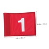 WOONEKY 2Pcs Flags Practical Putting Training Flags with Print for